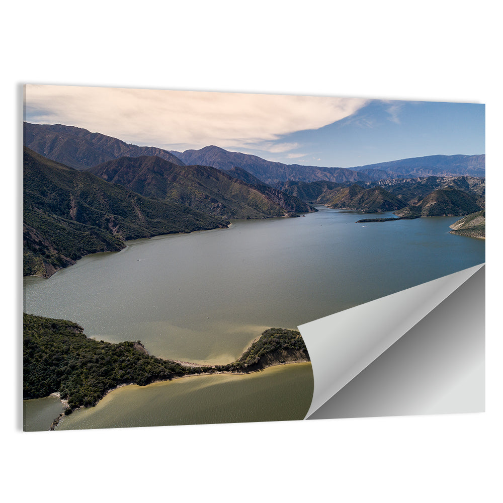 Pyramid Lake Aerial View Wall Art