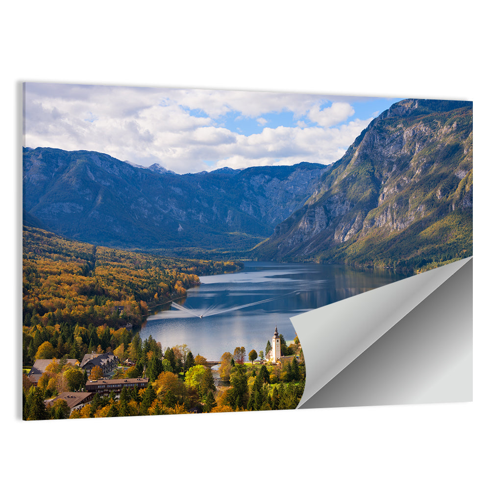 Autumn at Lake Bohinj Wall Art