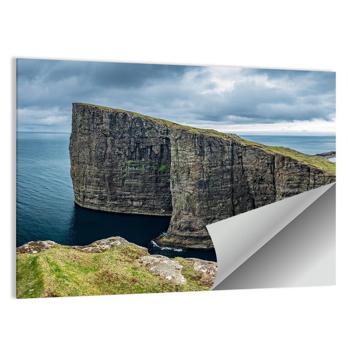 Trælanípa Cliff, Faroe Islands Wall Art as a poster print