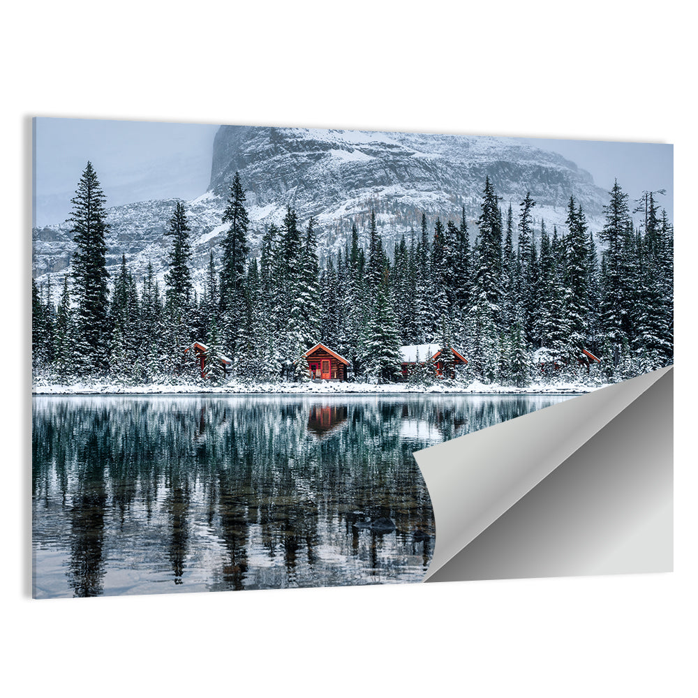 Lake O Hara Winter Reflection Wall Art