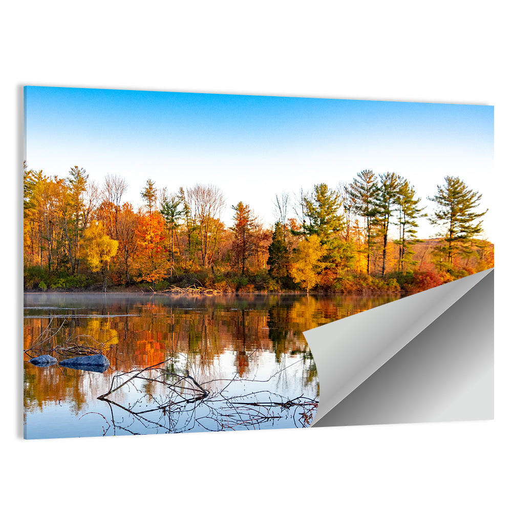 Lake Nockamixon Autumn Reflection Wall Art