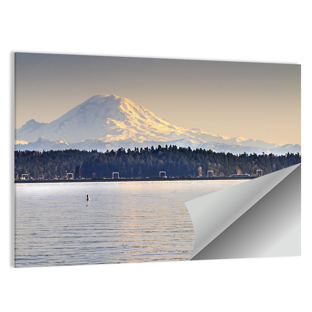 Mount Rainier Over Lake Washington Wall Art