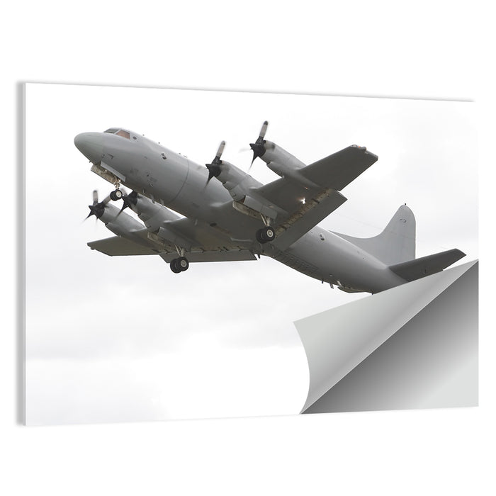 Four-engine Turboprop Patrol Aircraft Wall Art as a poster print