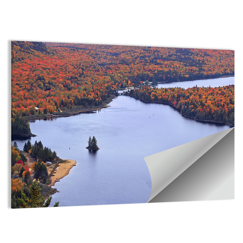 Lake Monroe Aerial with Islands Wall Art