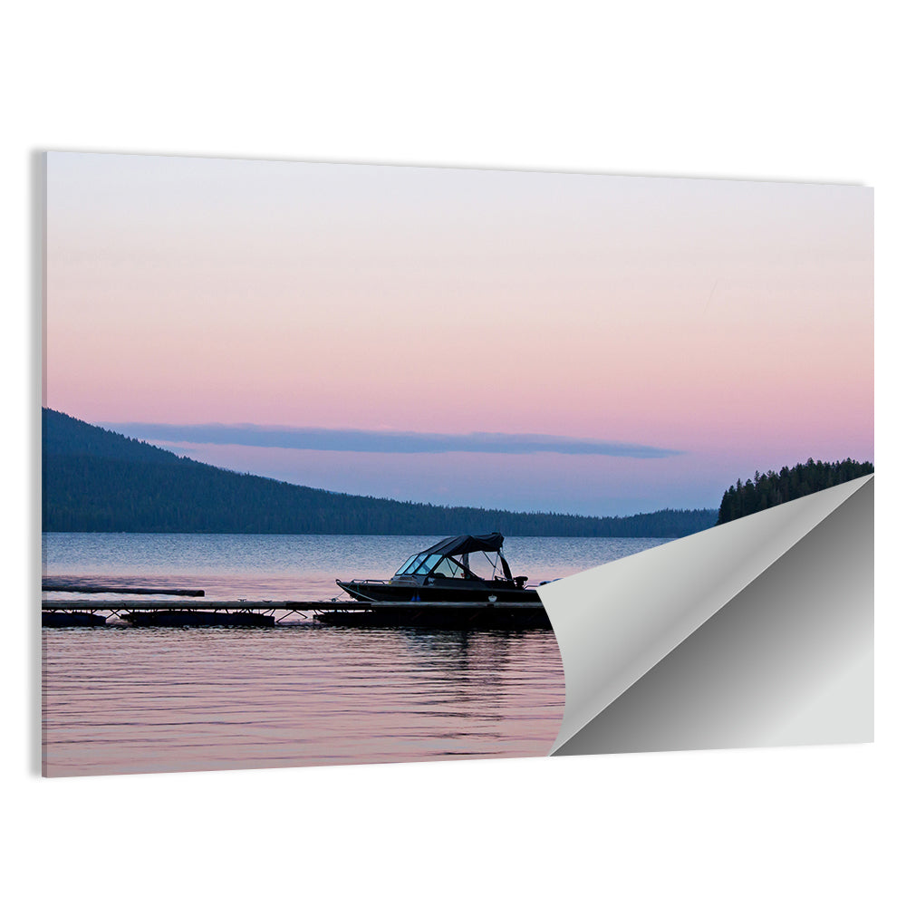 Odell Lake Dock at Twilight Wall Art