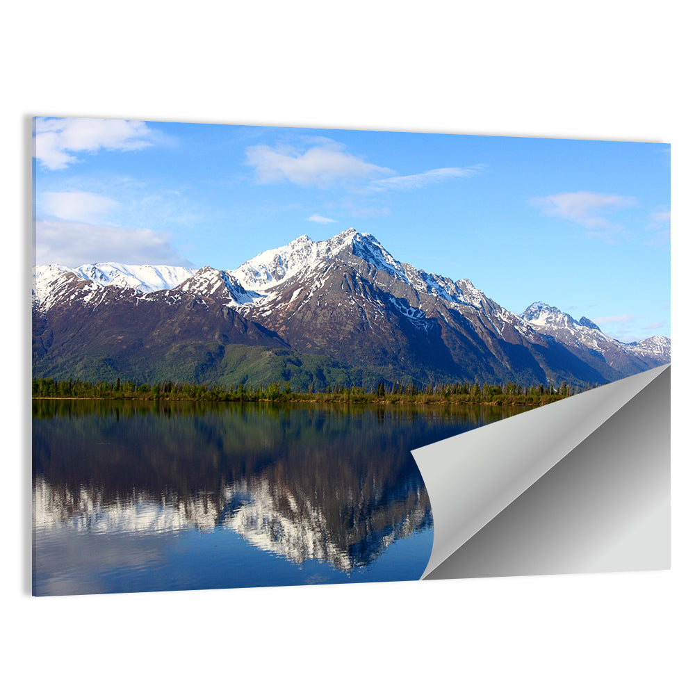 Pioneer Peak Reflected in Jim Lake Wall Art