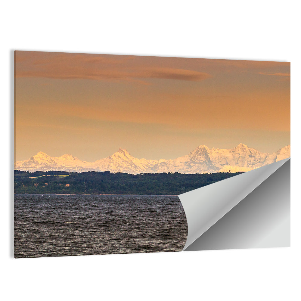 Lake Neuchatel Golden Hour Wall Art