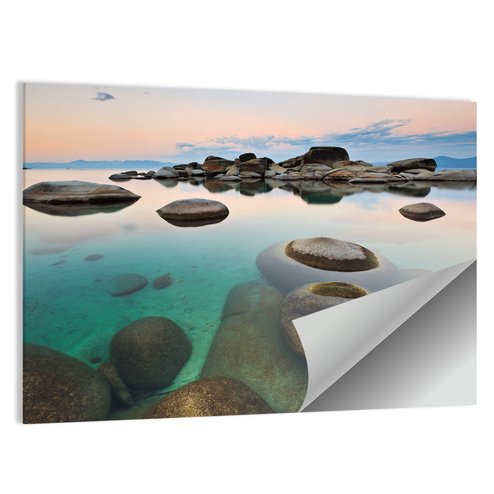 Sand Harbor Dusk, Lake Tahoe Wall Art as a poster print