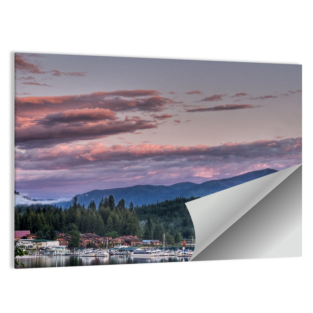 Lake Pend Oreille Twilight Reflection Wall Art
