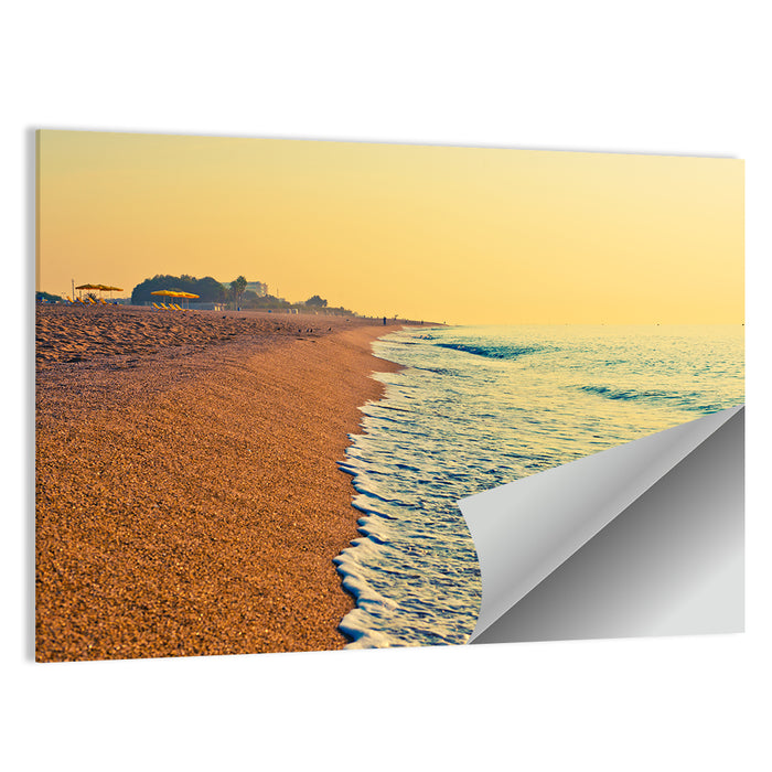 Tranquil Beach Sunrise Wall Art as a poster print