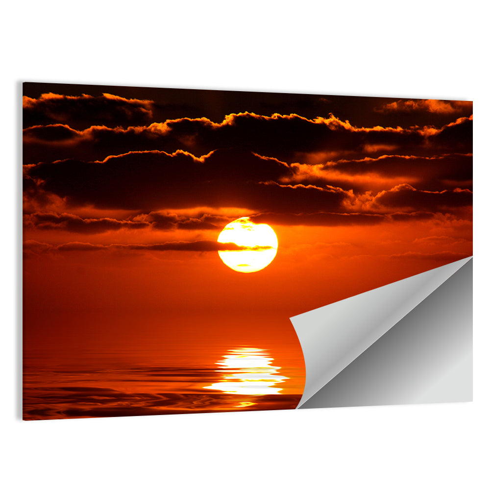 Caribbean Coast Sunset Wall Art, poster print, landscape