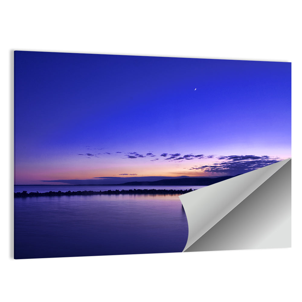 Lake Balaton Twilight Pier Wall Art