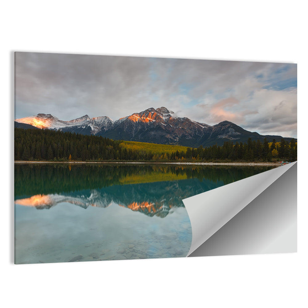 Patricia Lake Golden Hour Reflection Wall Art