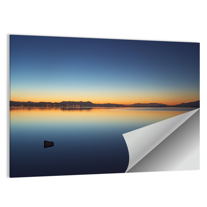 Lake Elsinore Sunset Wall Art as a poster print
