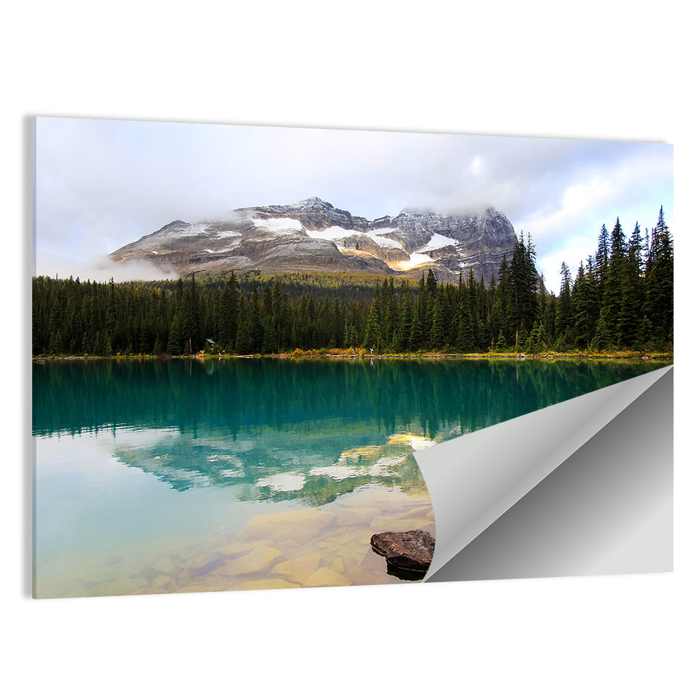 Lake O Hara Mountain Reflection Wall Art