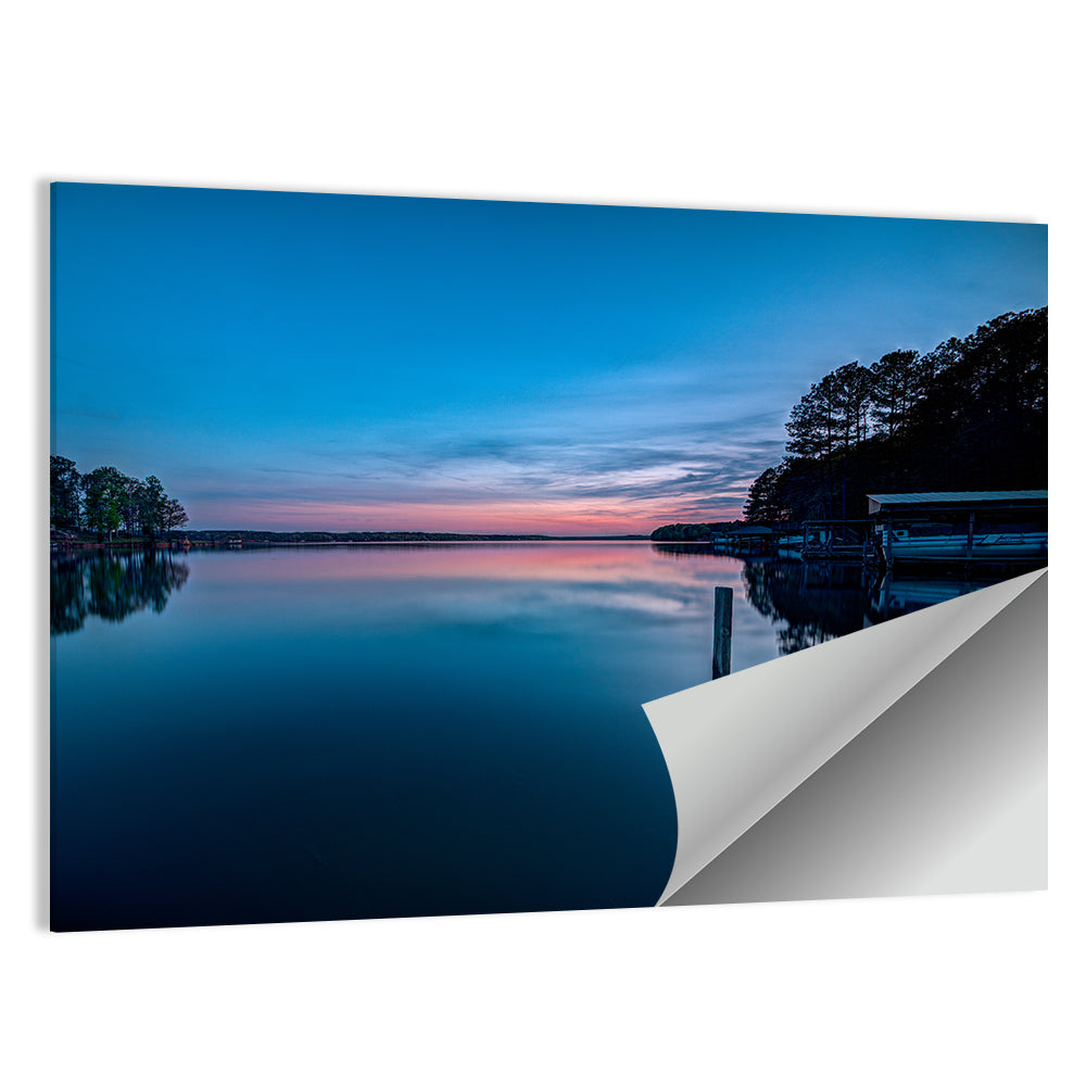 Lake Gaston Twilight Reflection Wall Art