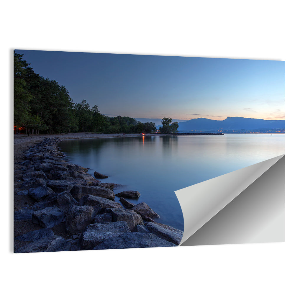 Lake Neuchatel Twilight Wall Art