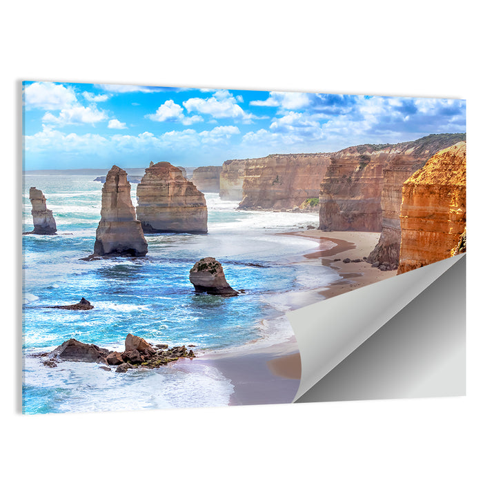 Twelve Apostles Coastal View Wall Art as a poster print