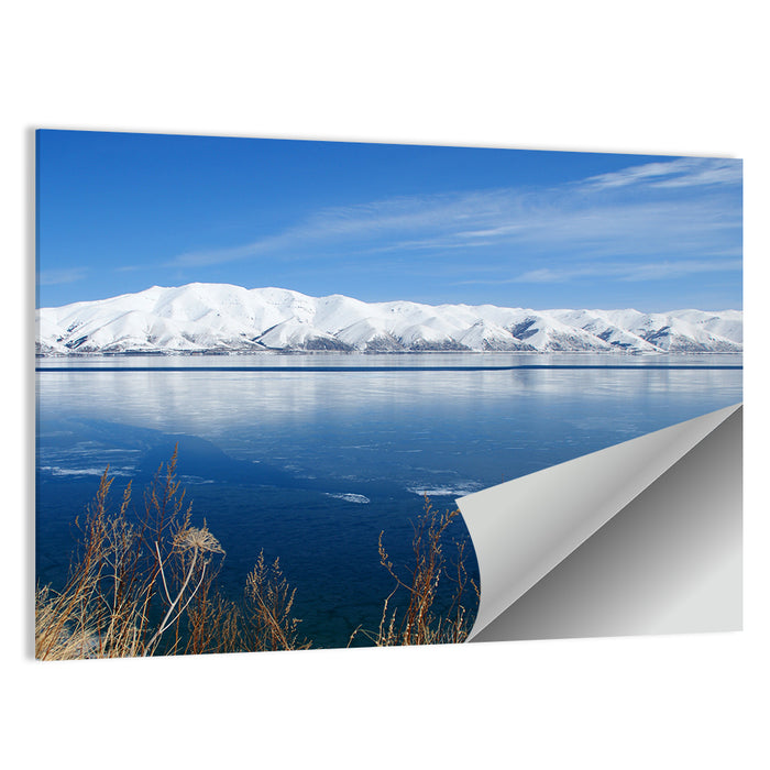 Winter at Lake Sevan Wall Art as a poster print