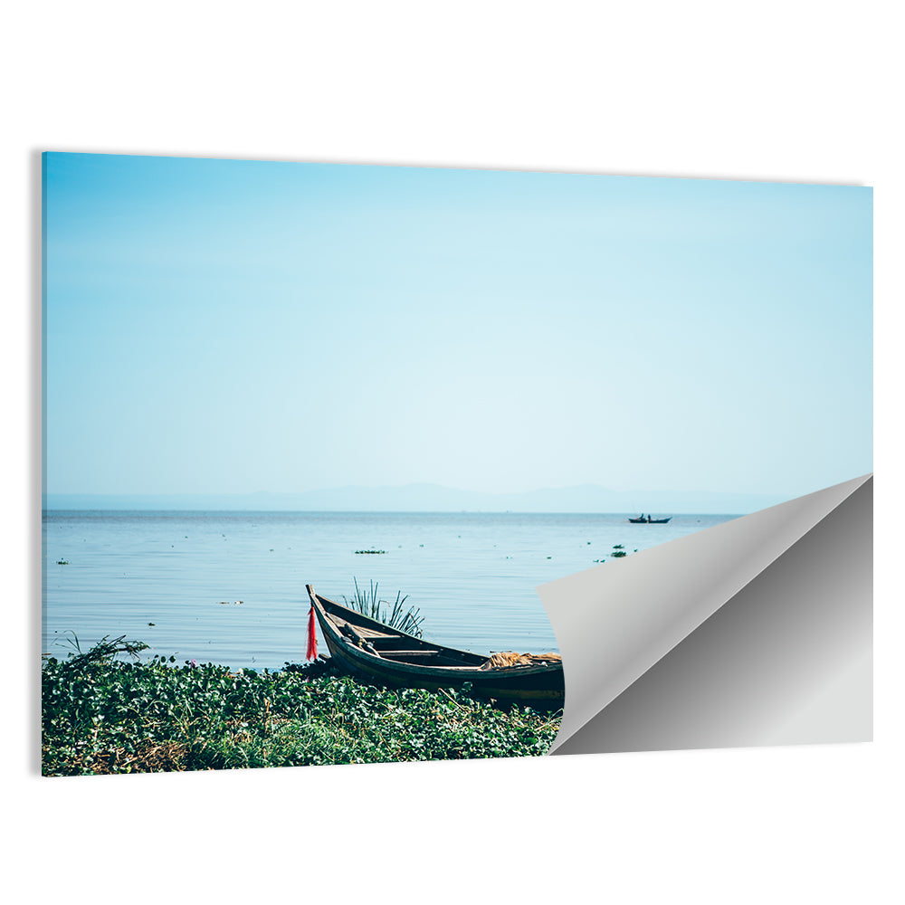 Red Ribbon Boat on Lake Victoria Wall Art