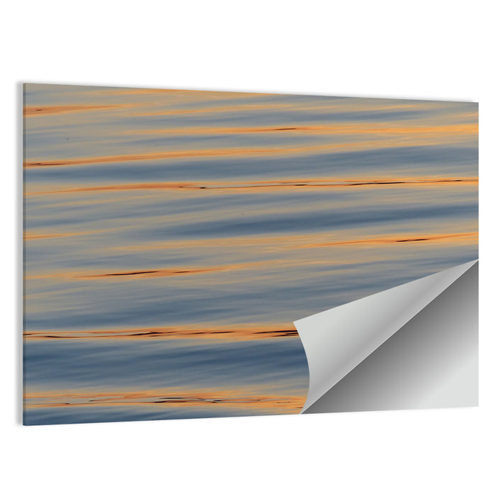 Sunset Ripples Abstract Wall Art as a poster print
