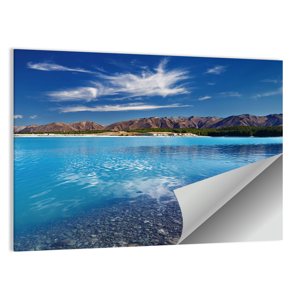 Lake Pukaki Pebble Shore Wall Art