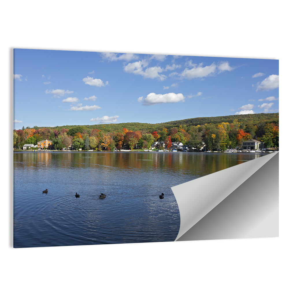 Greenwood Lake Autumn Landscape Wall Art