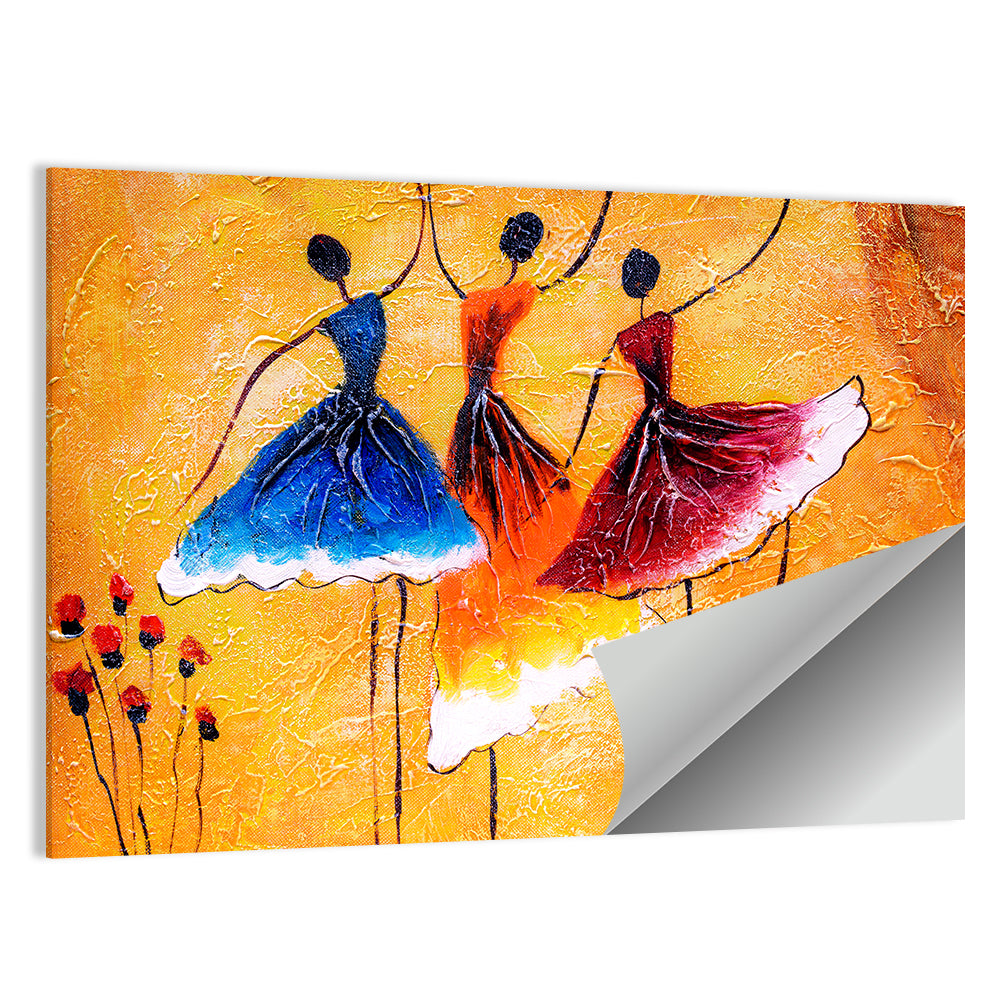 Three Ballet Dancers Wall Art