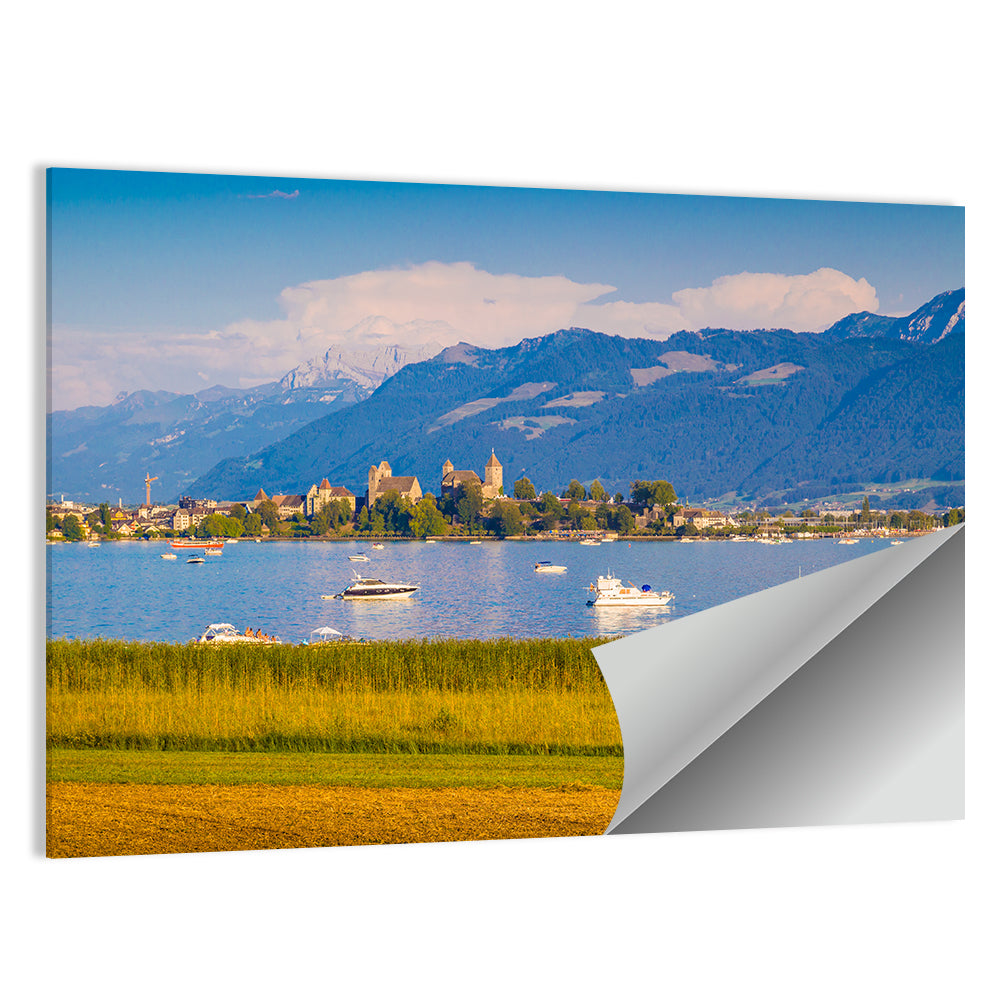 Rapperswil Castle Over Lake Zurich Wall Art