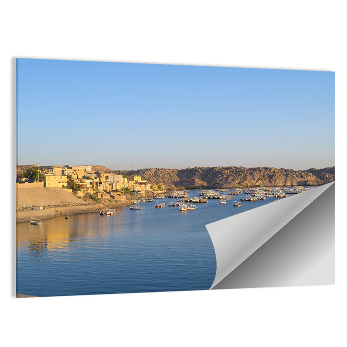Lake Nasser Harbor View Wall Art as a poster print