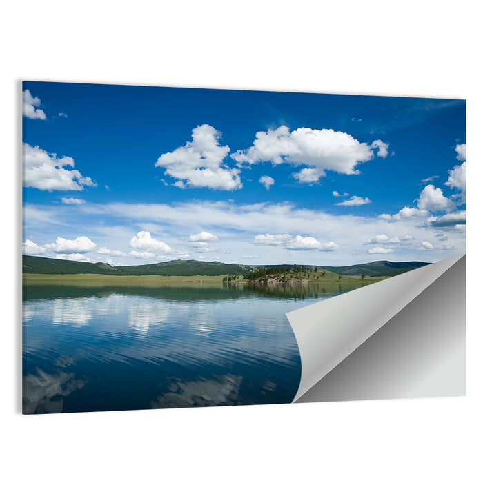 Lake Khovsgol Reflection Wall Art as a poster print