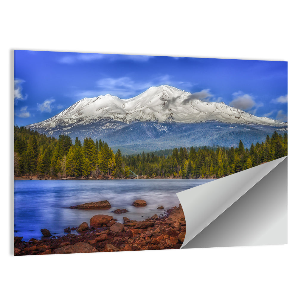 Mount Shasta Over Lake Siskiyou Wall Art
