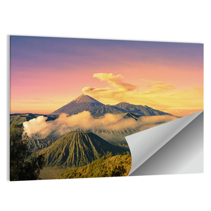 Mount Bromo Sunset Wall Art as a poster print
