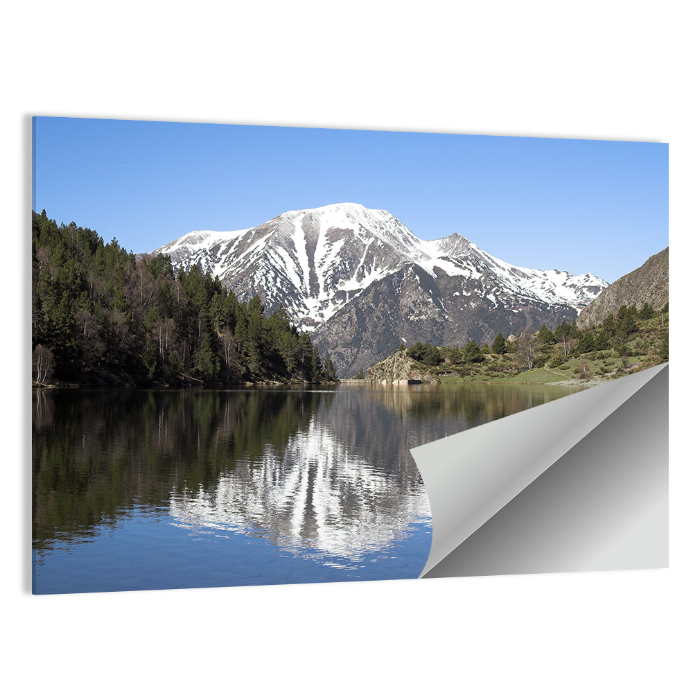 Pyrenees Lake Reflection Wall Art