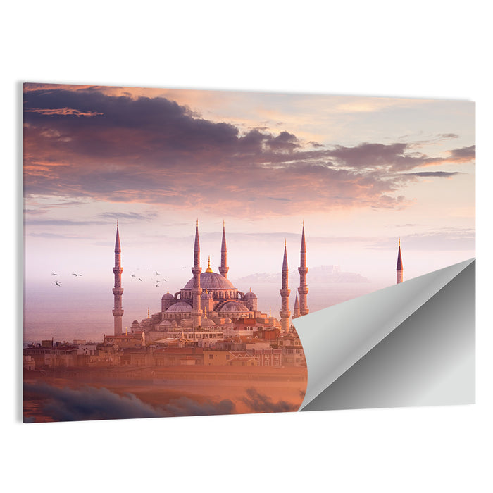 Blue Mosque Sunset, Istanbul Wall Art as a poster print