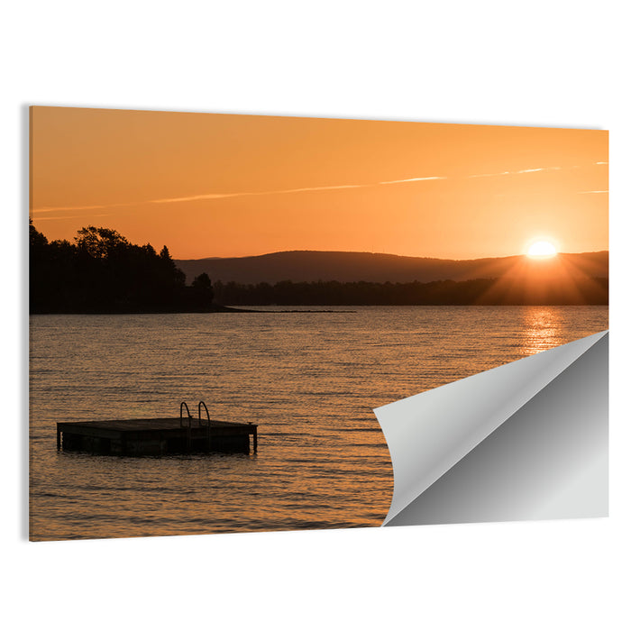 Lake Champlain Sunset Wall Art as a poster print