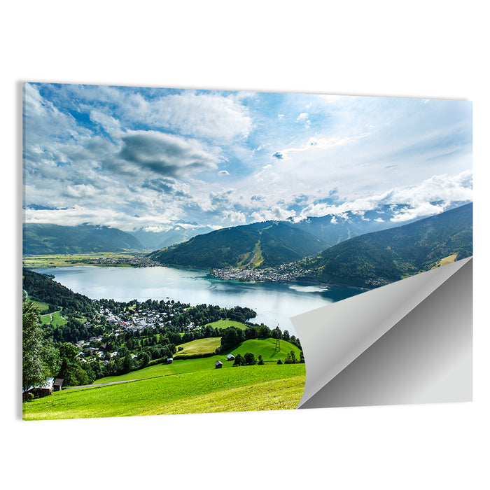 Zell Am See Panorama Wall Art as a poster print