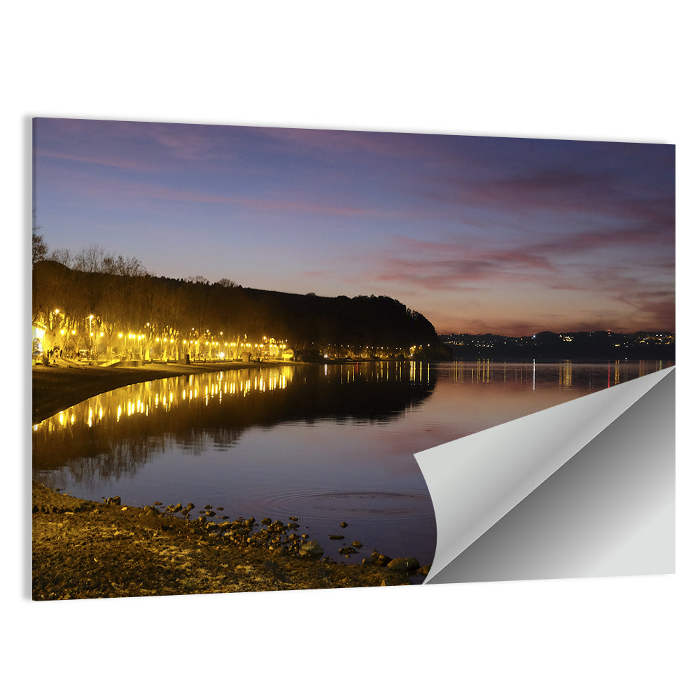 Bracciano Lake Twilight Wall Art