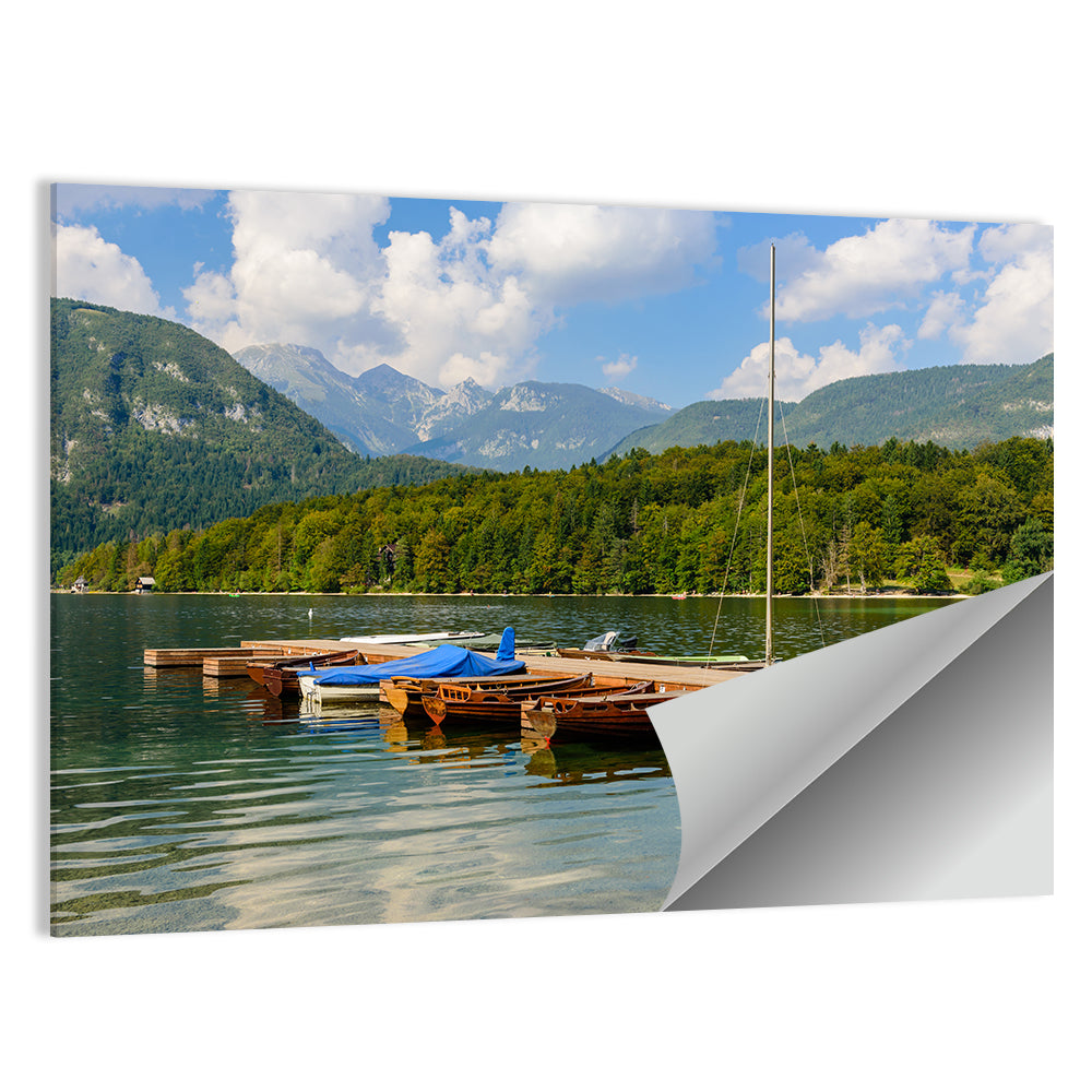 Lake Bohinj Dock View Wall Art