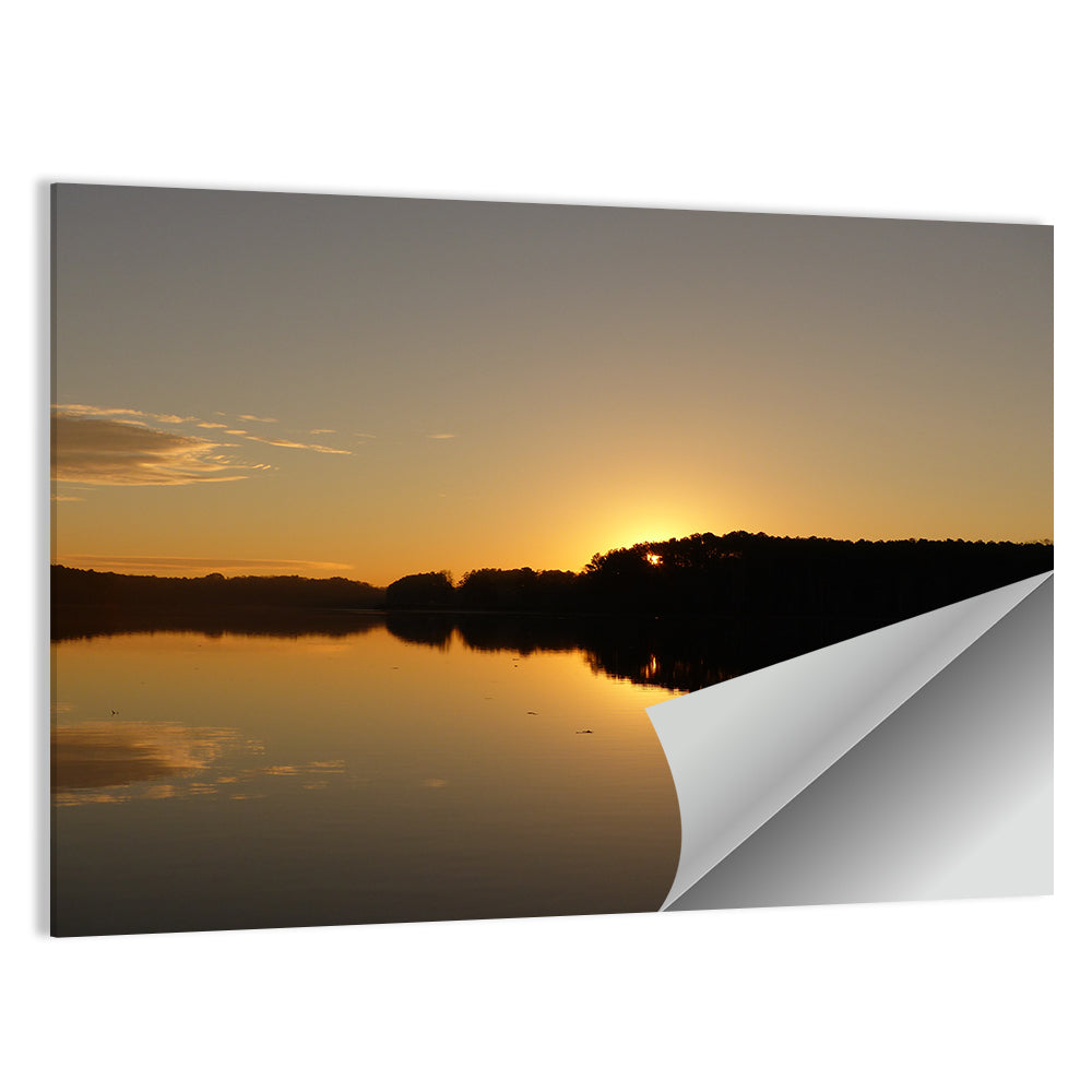 Lake Acworth Sunset Reflection Wall Art