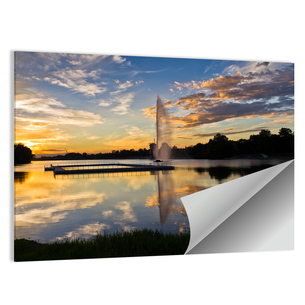 Ada Lake Sunset Ii Wall Art