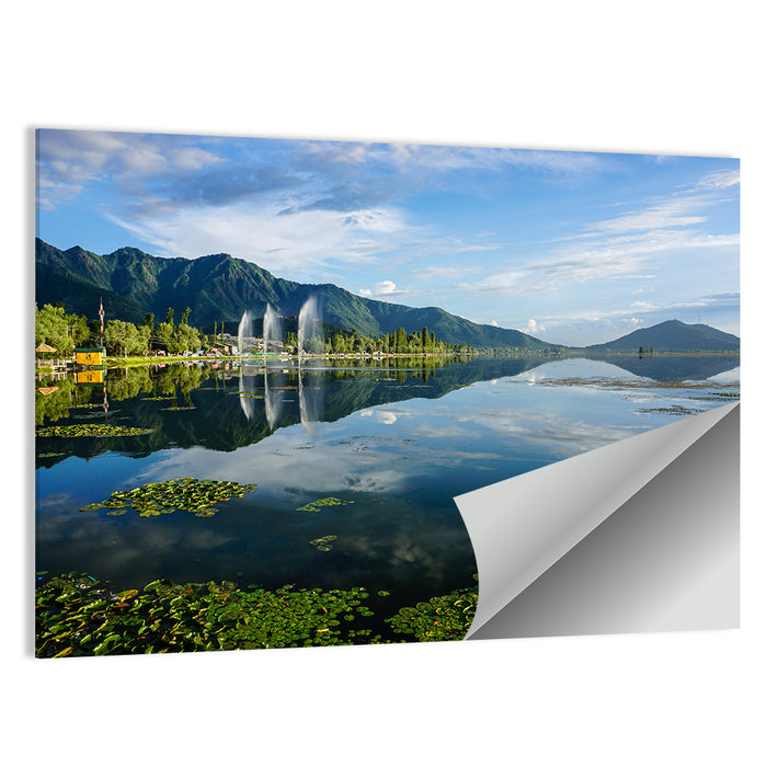 Dal Lake Reflections, Srinagar Wall Art as a poster print