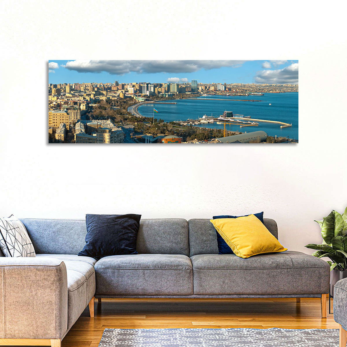 Baku Waterfront Skyline Wall Art