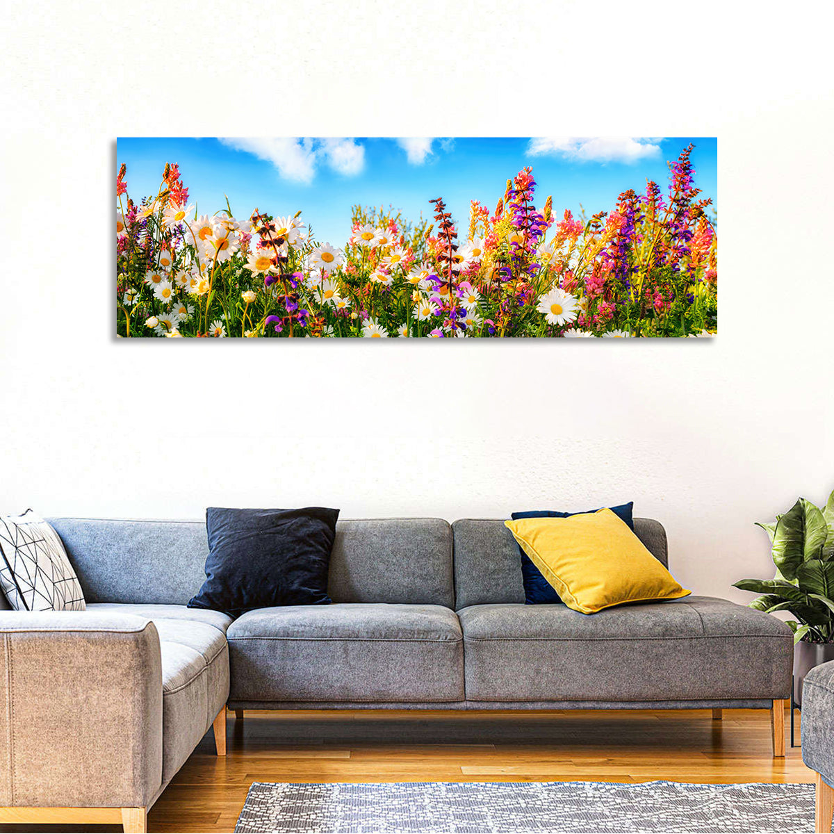 Spring Meadow Wildflowers Wall Art