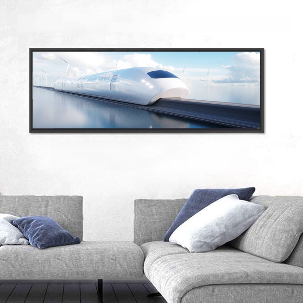 Futuristic Monorail Perspective Wall Art