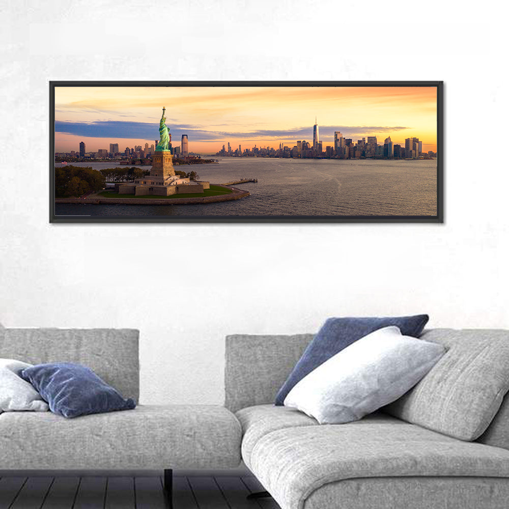 Statue of Liberty Golden Hour Wall Art