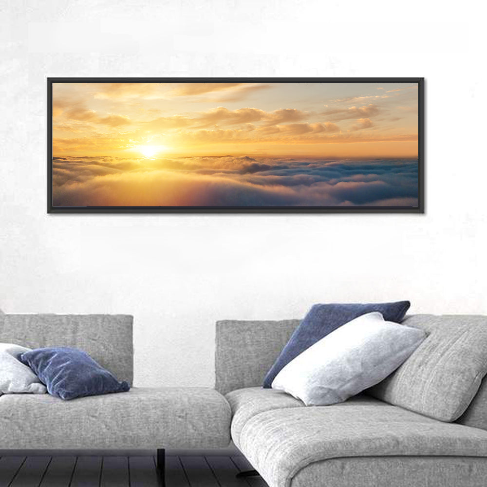 Layered Clouds at Sunset Wall Art