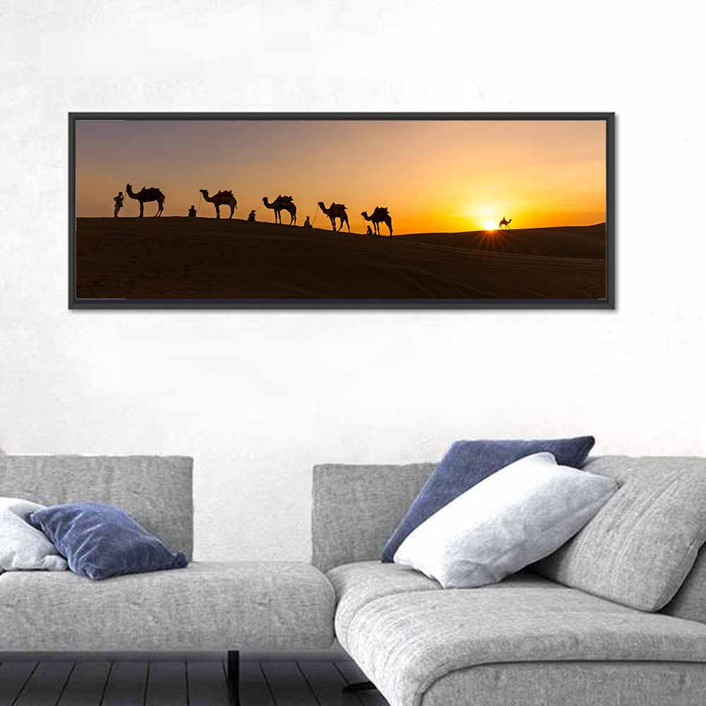 Thar Desert Camel Caravan Wall Art