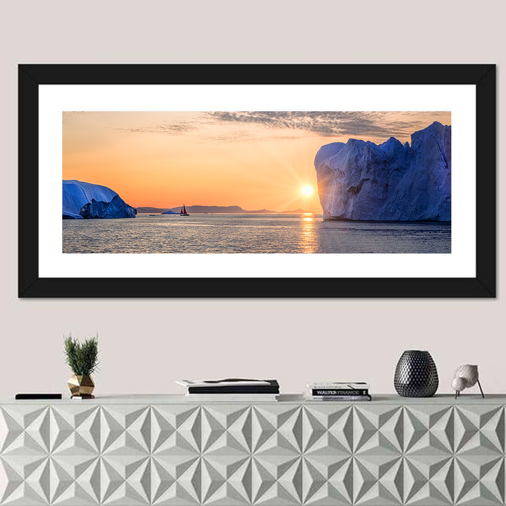 Ilulissat Glacier Sunset Wall Art
