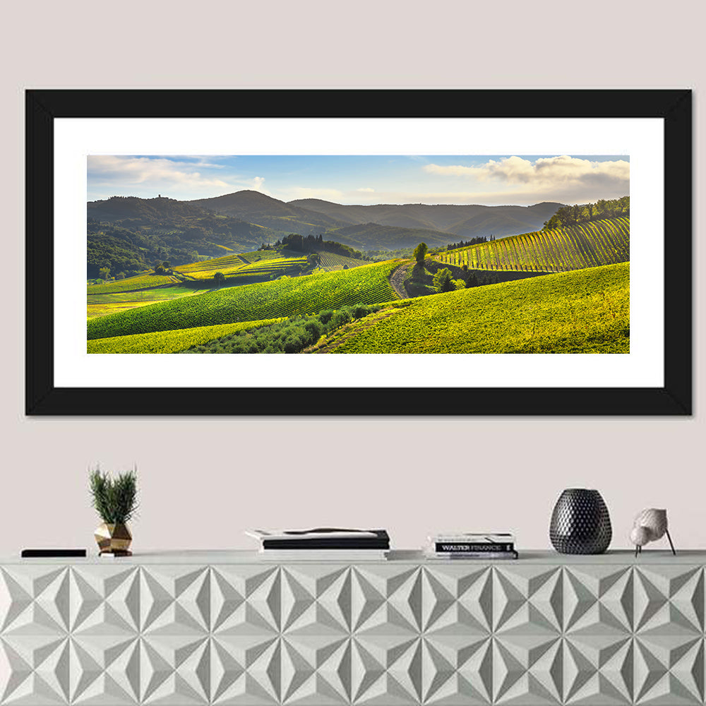Sunlit Chianti Vineyard Wall Art